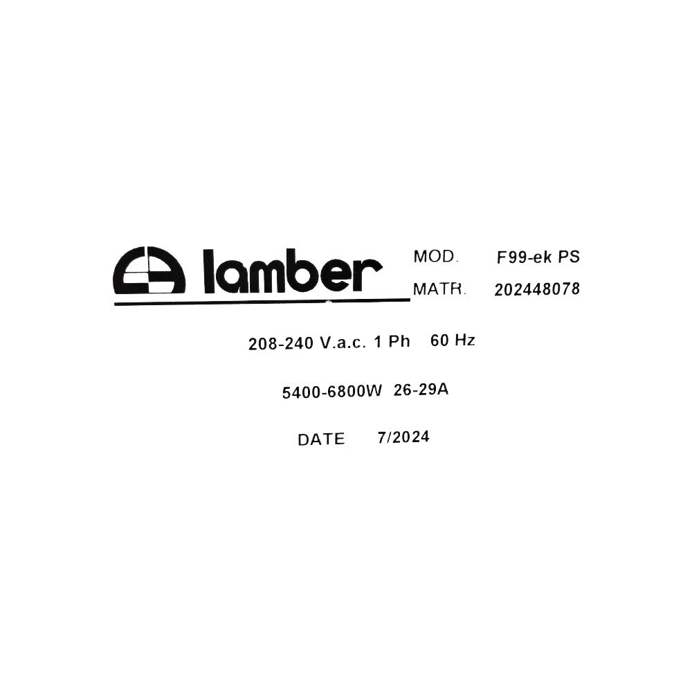 Lamber F99-EKPS Dishwasher - Cosmetic Damage