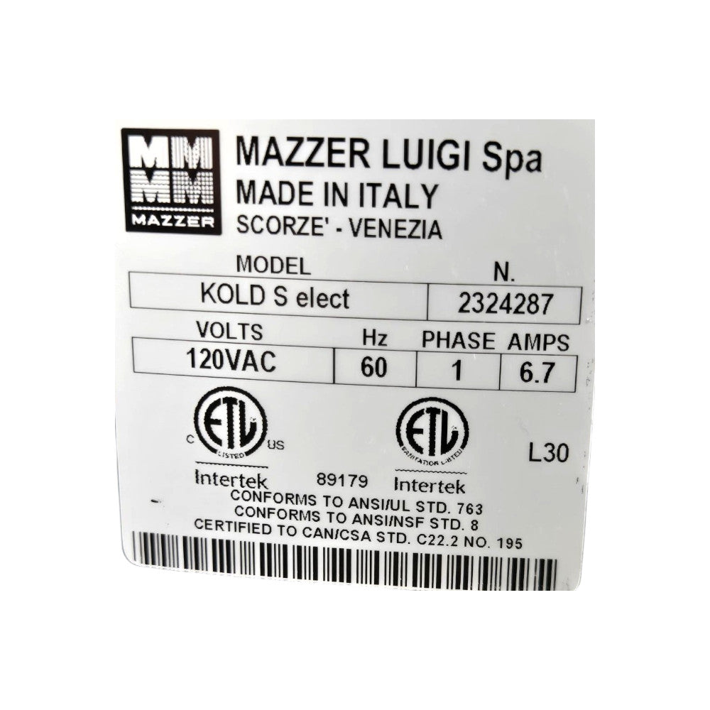 Mazzer Kold S elect Espresso Grinder - Never Used