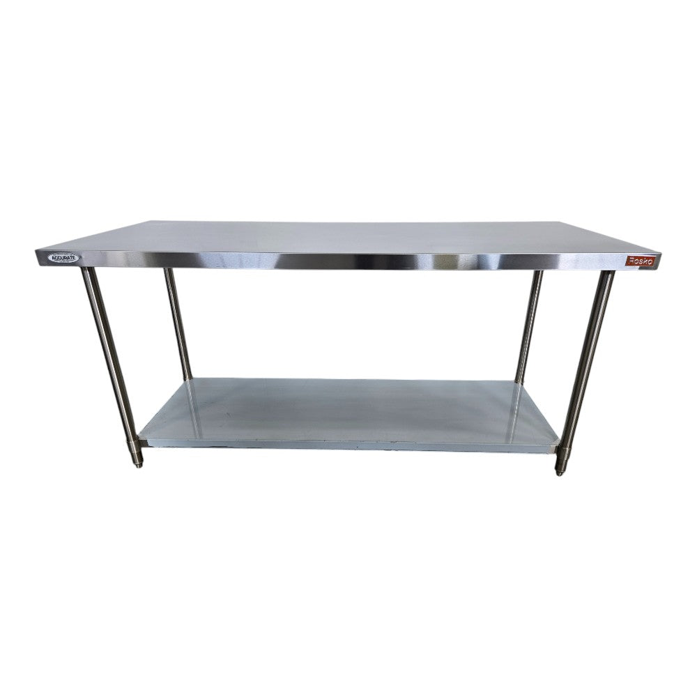 Rosko DOYWT3072SS Stainless Steel Double Work Table
