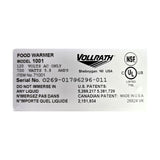 Vollrath 1001 Food Warmer