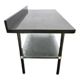 Omcan 22088 Work Table - 30 x 48 with Backsplash