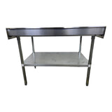 Omcan 22088 Work Table - 30 x 48 with Backsplash