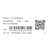 EFI F3-78GDVCX 3-Door Freezer