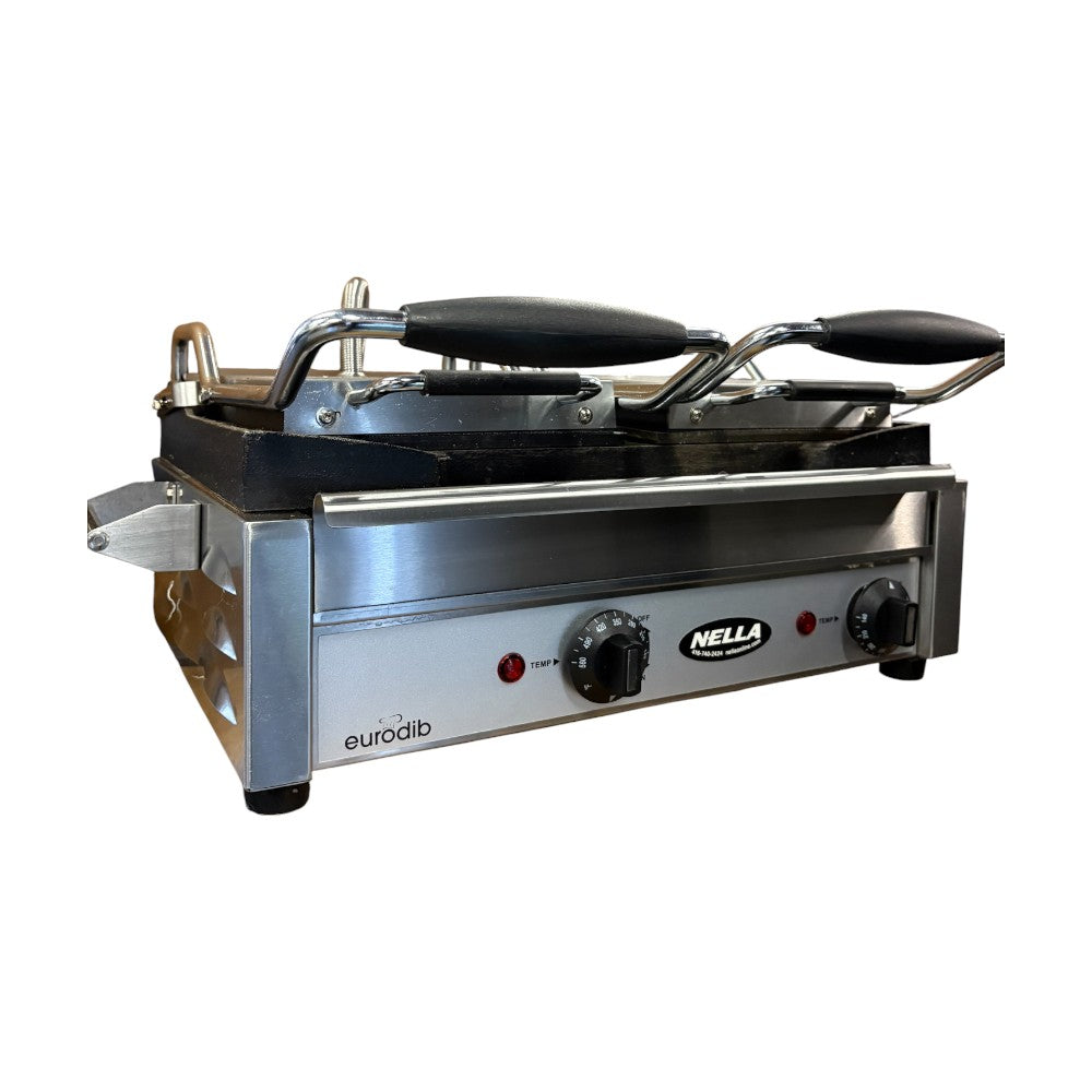Eurodib SFE02360 Commercial Double Panini Grill