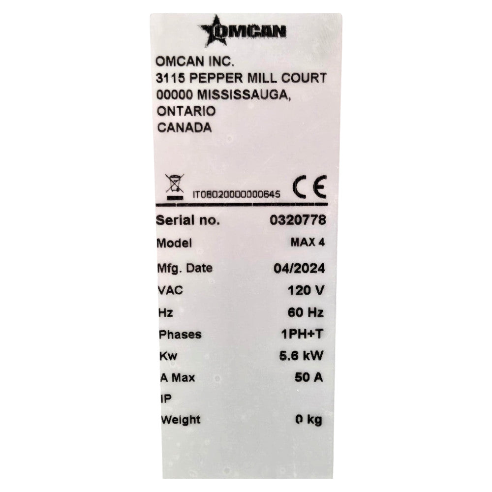 Omcan 40635 Pizza Oven - No Legs/Stand