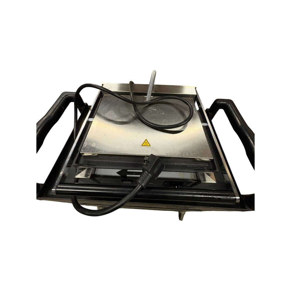 Omcan 11377 Panini Grill - Ribbed - 10 x 14