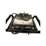 Omcan 11377 Panini Grill - Ribbed - 10 x 14