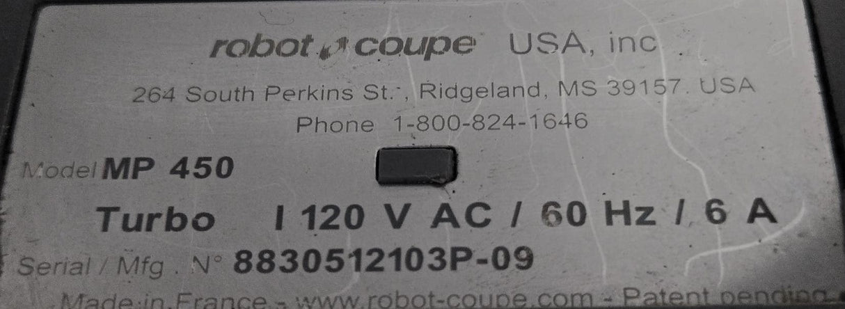 Robot Coupe MP450 Bakery Mixer