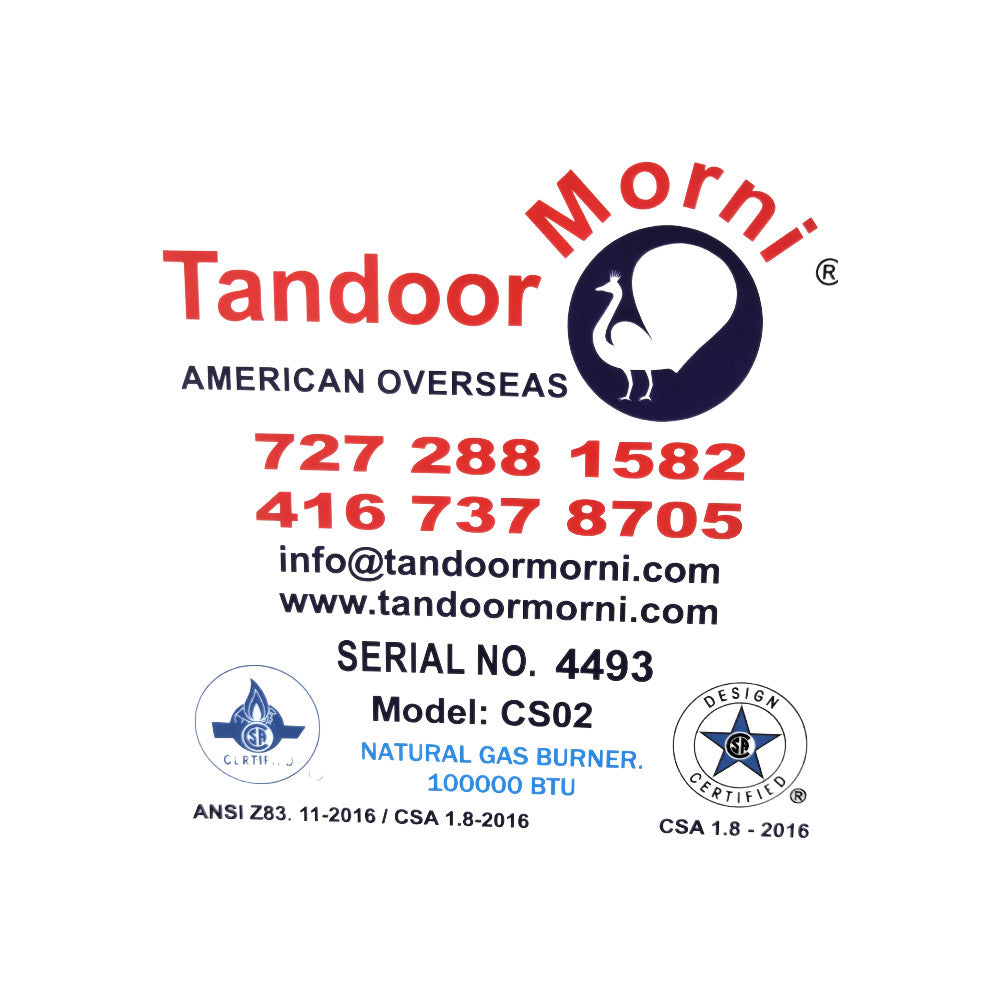 Tandoor Morni CS-02 Tandoori Oven - Natural Gas