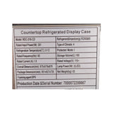 New Air NDC-016-CD Countertop Refrigerated Display Case