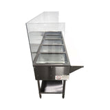 Omcan NH-5-240 Steam Table - 5 Well with Sneeze Guard