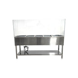 Omcan NH-5-240 Steam Table - 5 Well with Sneeze Guard