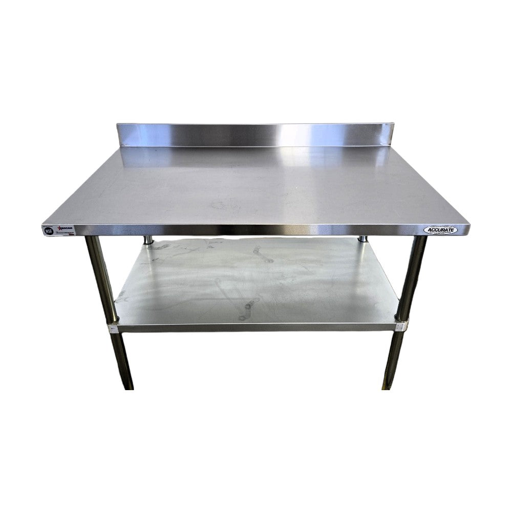 Omcan 22088 Worktable - 30 X 48 with Backsplash