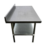Omcan 22088 Worktable - 30 X 48 with Backsplash