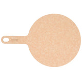 Epicurean 10 in Natural Richlite Wood Fiber Round Pizza Board with 5 in Handle