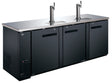 Omcan 50069 - 90″ Three (3) Door Kegerator / Beer Dispenser with 2 Taps, 32 cu.ft. (916 L)