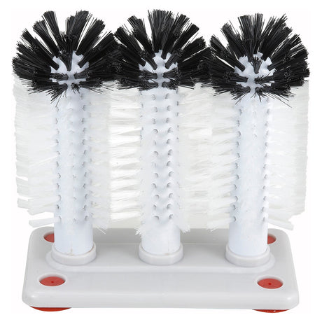 Winco GWB-3 - 3 Glass Brushes with Plastic Base