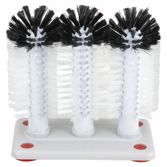 Winco GWB-3 - 3 Glass Brushes with Plastic Base