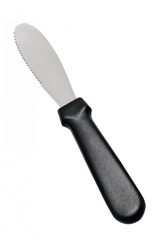 Omcan 3 5/8″ x 1 1/4″ Sandwich Spreader with Black Plastic Handle