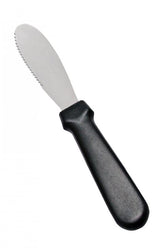 Omcan 3 5/8″ x 1 1/4″ Sandwich Spreader with Black Plastic Handle