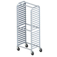Winco AWRS-20BK - 20-Tier Side-Load Sheet Pan Rack with Brakes - 3" Spacing - Welded