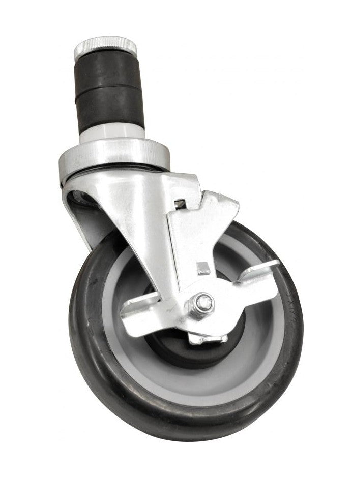 Omcan 14395 - 5" Caster with Brake for Worktables, Equipment Stands and Steam Tables