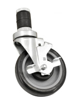 Omcan 14395 - 5" Caster with Brake for Worktables, Equipment Stands and Steam Tables