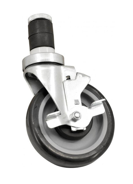 Omcan 14395 - 5" Caster with Brake for Worktables, Equipment Stands and Steam Tables