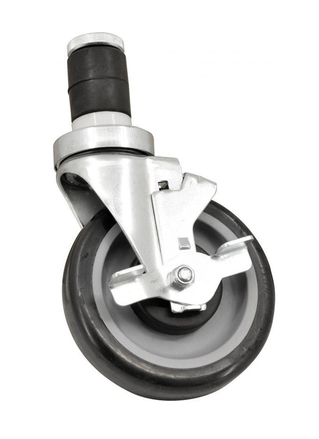 Omcan 14395 - 5" Caster with Brake for Worktables, Equipment Stands and Steam Tables