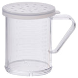 Winco PDG-10CL - 10 oz Dredge with Clear Snap-on Lid - Large