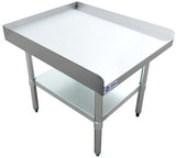Omcan 22057 - 30" x 24" Stainless Steel Equipment Stand with Galvanized Undershelf and Legs