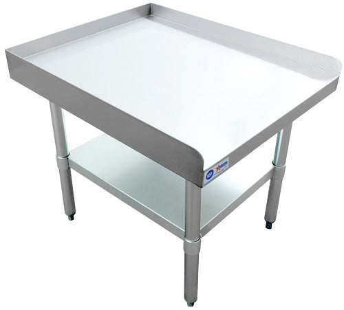 Omcan 22057 - 30" x 24" Stainless Steel Equipment Stand with Galvanized Undershelf and Legs