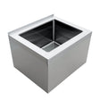 Omcan 44606 - 20 x 16 x 12 Stainless Steel Mop Sink with Drain Basket