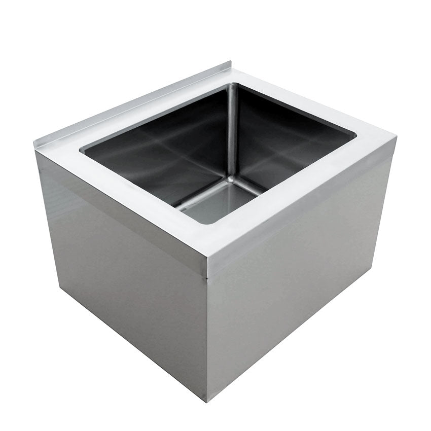 Omcan 44606 - 20 x 16 x 12 Stainless Steel Mop Sink with Drain Basket