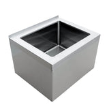 Omcan 44606 - 20 x 16 x 12 Stainless Steel Mop Sink with Drain Basket
