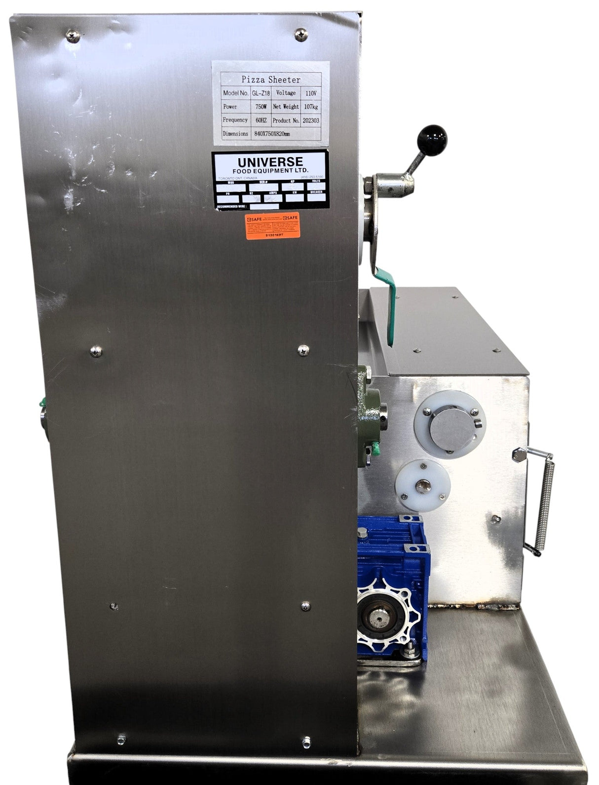 Universe TM18-2 Dough Sheeter