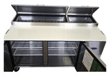 Atosa MPF8202GR  Refrigerated Pizza Prep Table - 2 Door - 67"