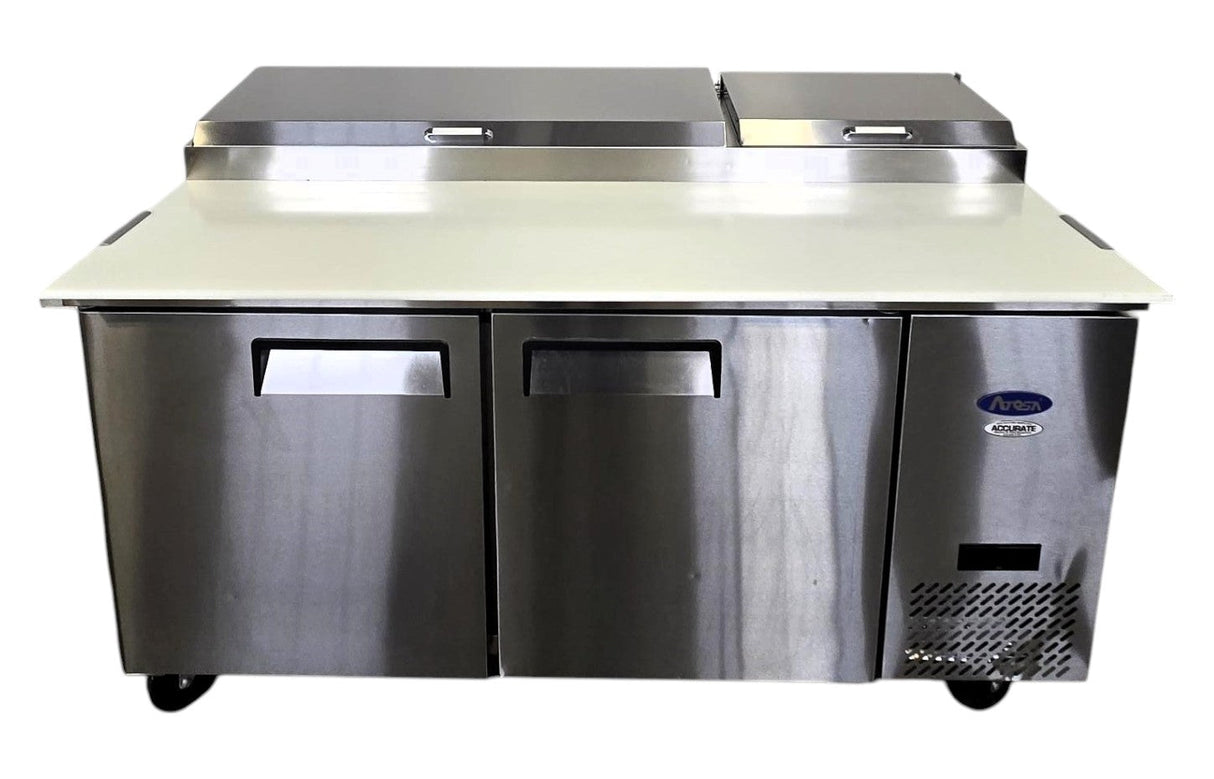 Atosa MPF8202GR  Refrigerated Pizza Prep Table - 2 Door - 67"