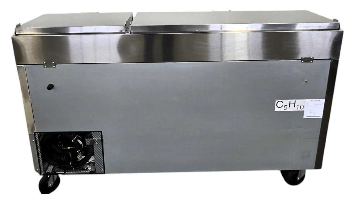 Atosa MPF8202GR  Refrigerated Pizza Prep Table - 2 Door - 67"