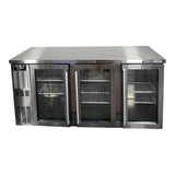 Kool-It KNBB-72SG-HC Back Bar Refrigerator - 3 Door