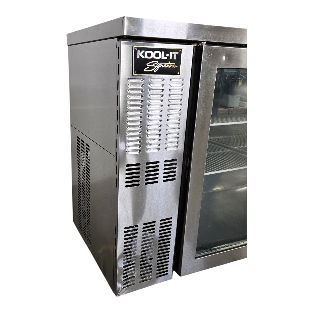 Kool-It KNBB-72SG-HC Back Bar Refrigerator - 3 Door