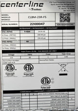 Traulsen CLBM-23R-FS  Refrigerator - 1 Door