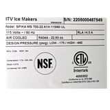 ITV Spika MS 700-22 A1H Ice Maker