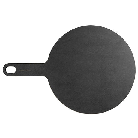Epicurean 10 in Slate Richlite Wood Fiber Round Pizza Board with 5 in Handle