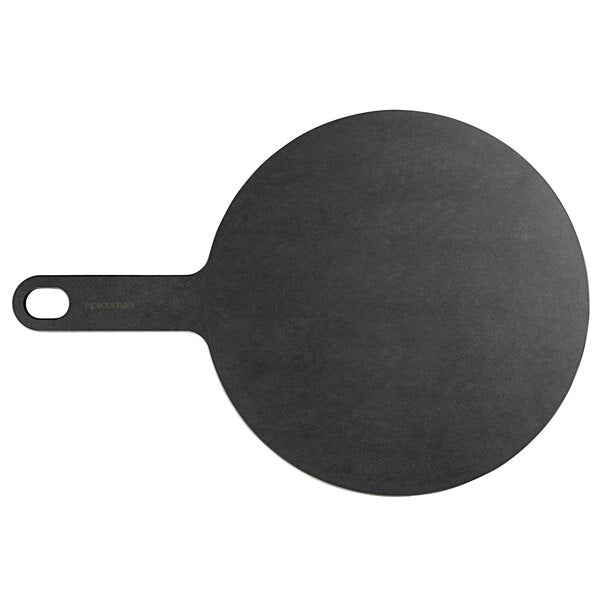 Epicurean 10 in Slate Richlite Wood Fiber Round Pizza Board with 5 in Handle