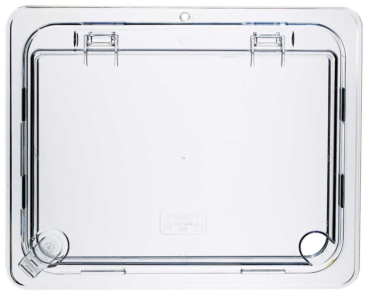 Winco SP7200H - Polycarbonate Food Pan Cover, Hinged - Half (1/2)