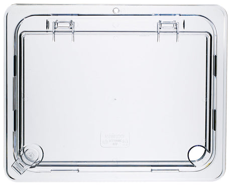 Winco SP7200H - Polycarbonate Food Pan Cover, Hinged - Half (1/2)