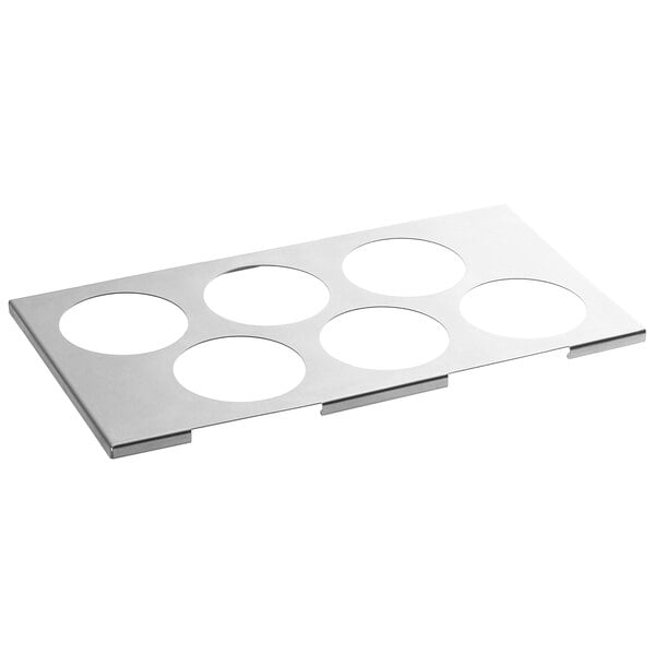 Choice Six Hole Squeeze Bottle Holder for 1/3 Size Pans - 407BTH6