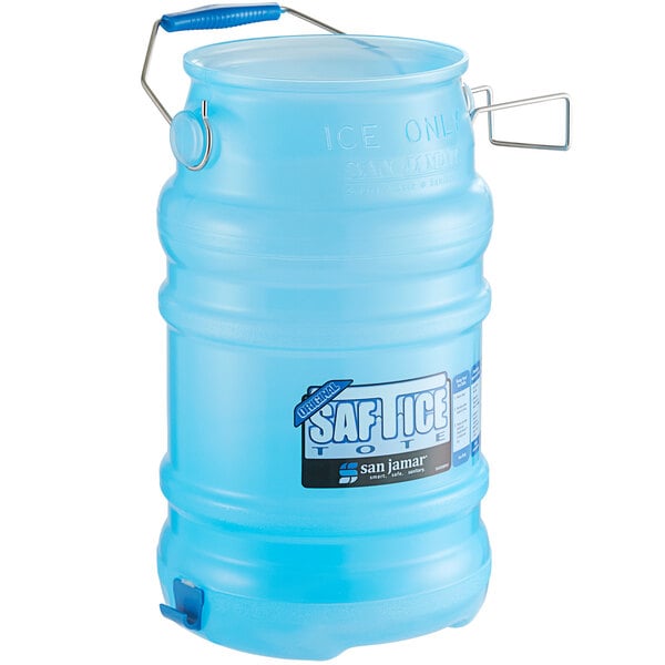 San Jamar Saf-T-Ice 6 Gallon BPA-Free Polypropylene Ice Tote