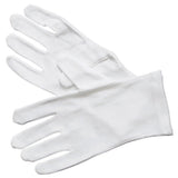 Winco GLC-L - White Cotton Service Gloves - Large